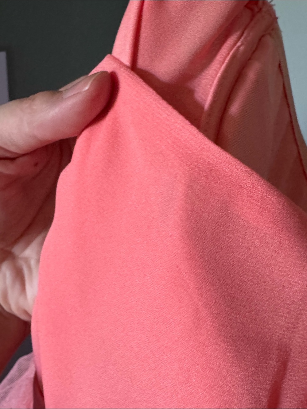 Pink Strapless Ruffled Tulle Gown - Picture 6 of 10